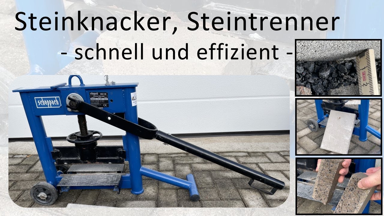 Steinknacker, Steintrenner – schnell und effizient Pflastersteine anpassen