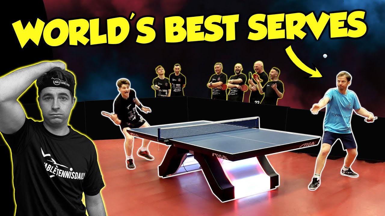 World&rsquo;s BEST Table Tennis Server vs TTD Team!
