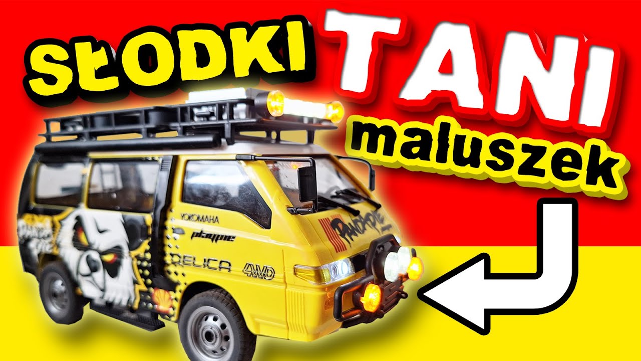 🛻 MITSUBISHI DELICA L300 🔥 TANIE MINI AUTO RC 4WD 1/24 van od JXC 🔥 Unboxing • Test • Opinia