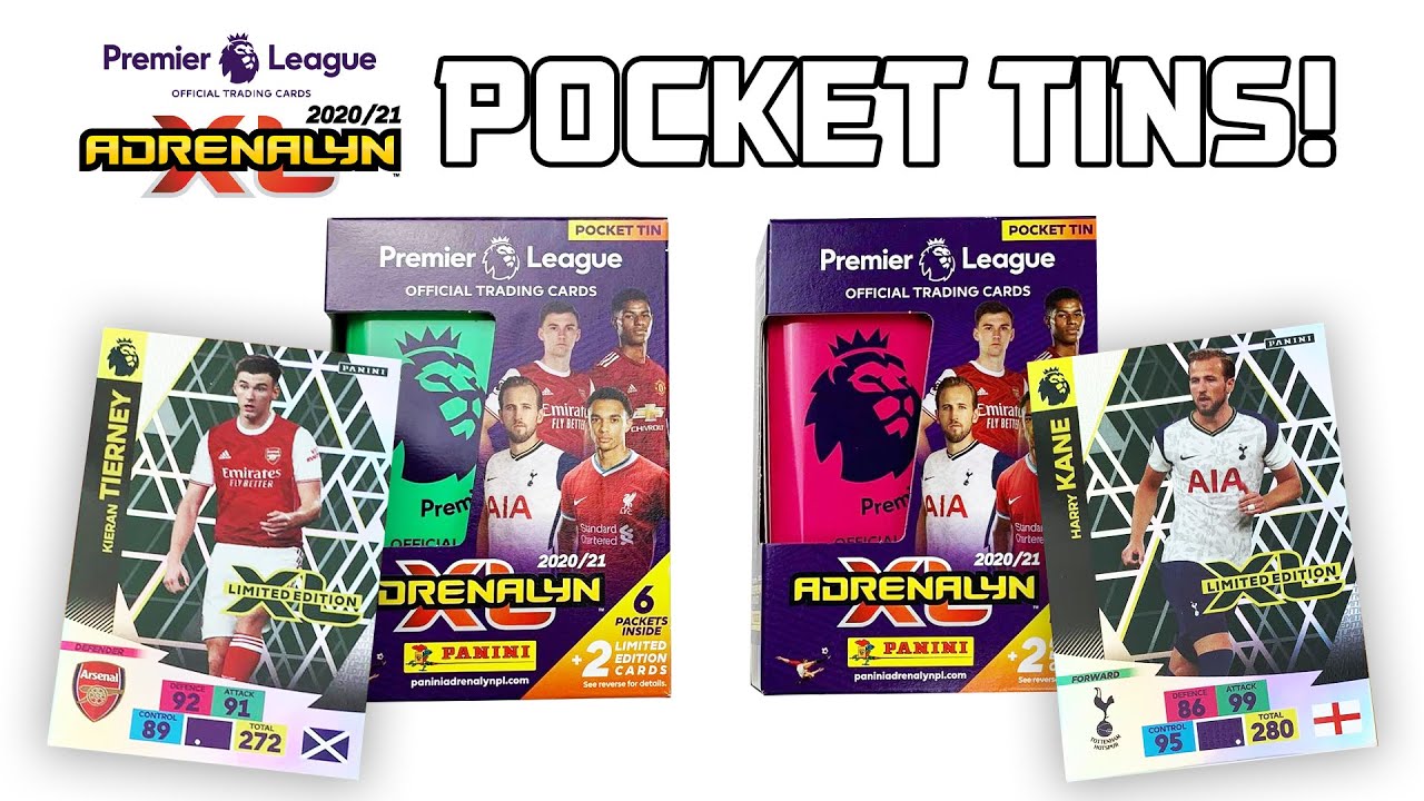 *NEW* PANINI ADRENALYN XL 2020/21 PREMIER LEAGUE POCKET TINS!! (Tierney and Kane LE!!)