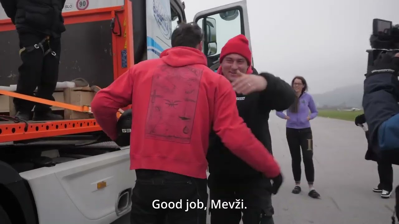 Crazies try 81kph ejection off the back of a truck #cool