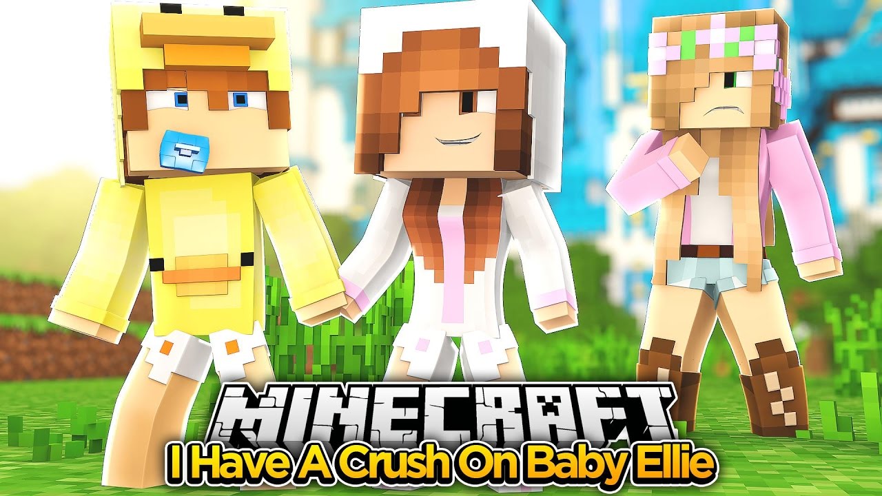 Minecraft Date - BABY ELLIE HAS A CRUSH ON BABY DUCK - Baby Duck Adventures