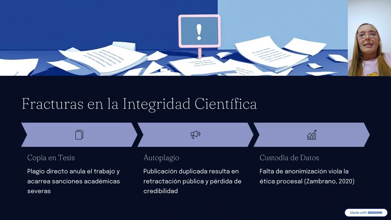 VIDEO GRABACION Generalidades articuladoras en relación con la ética del investigador