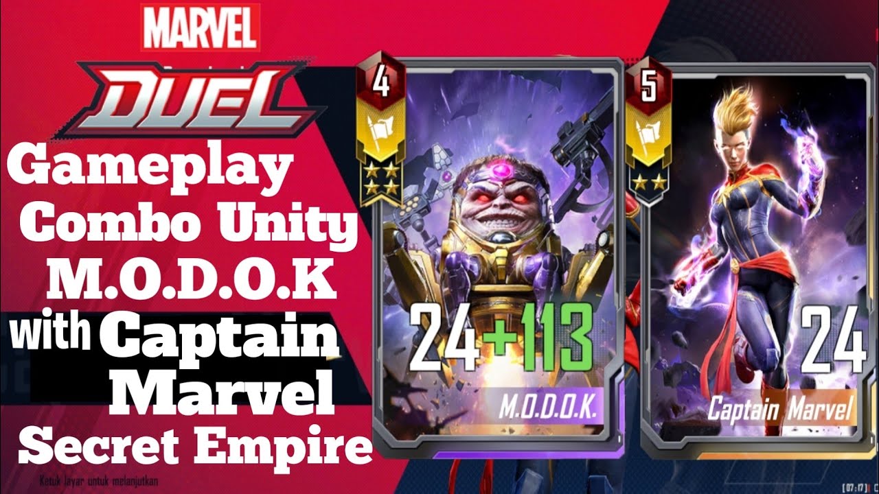 Marvel Duel | Combo Unity M.O.D.O.K and Friends with Captain Marvel Secret Empire