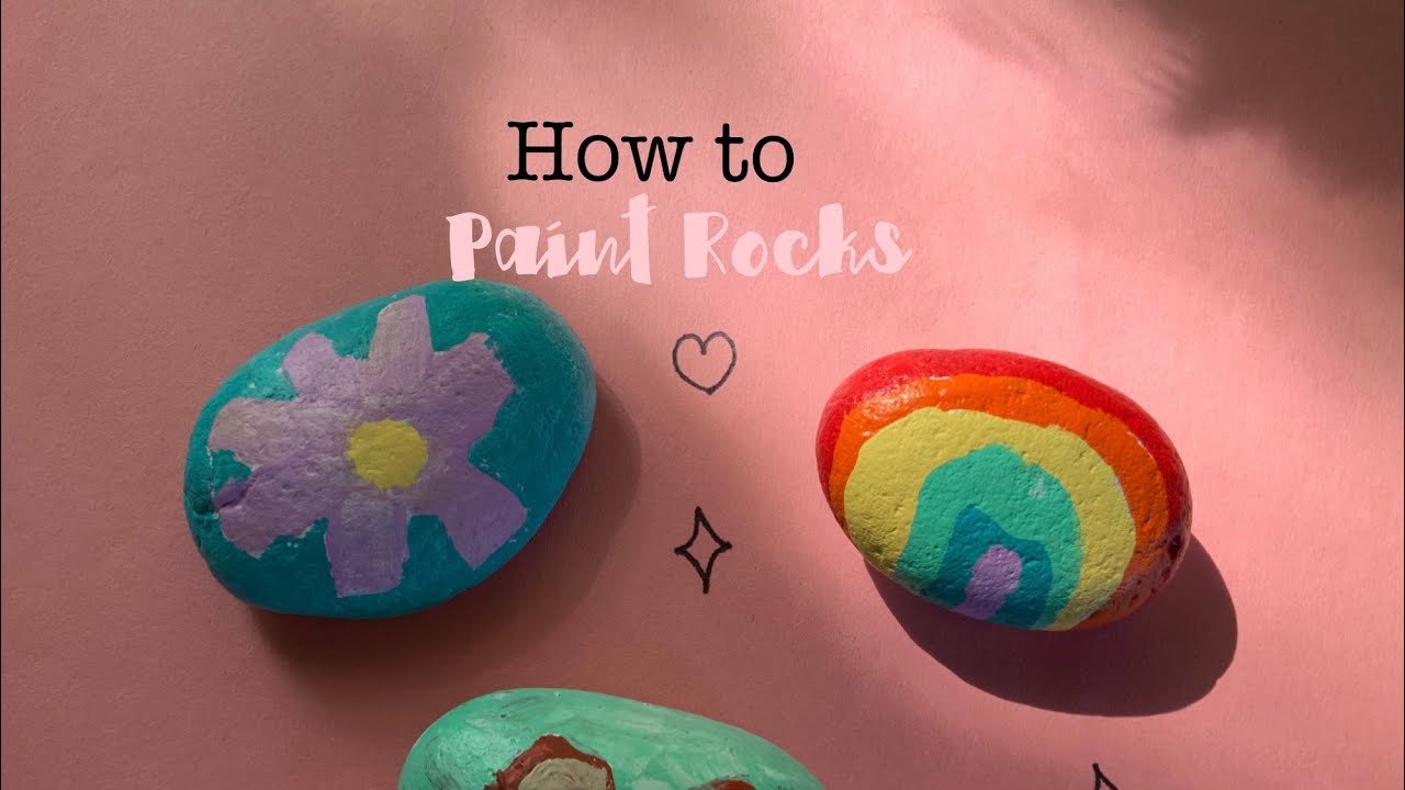 How to paint rocks 🎨✨