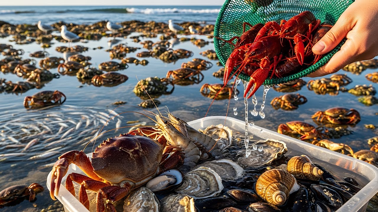 Discovering hidden life in beach mud 🌊🦀👀