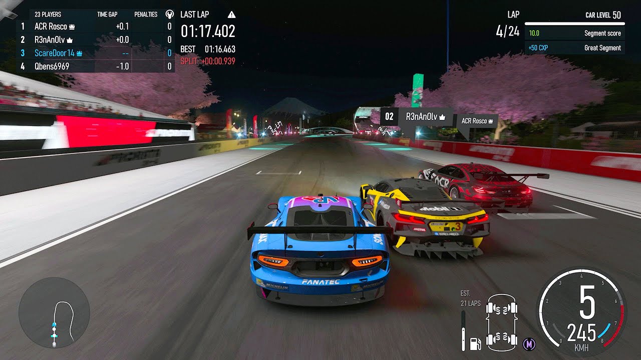 3 Drivers Doing a Showcase of Clean and Respectful Racing in Forza Motorsport
