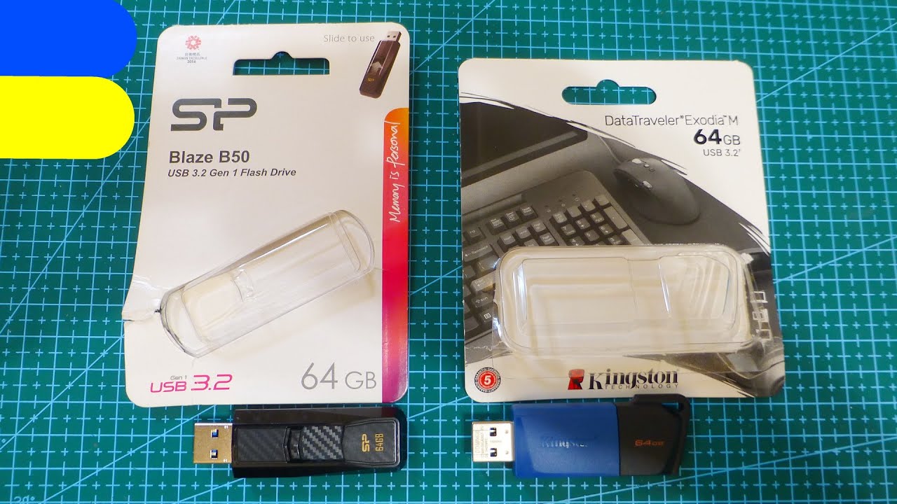 Test SP Blaze B50, Kingston DataTravel Exodia M