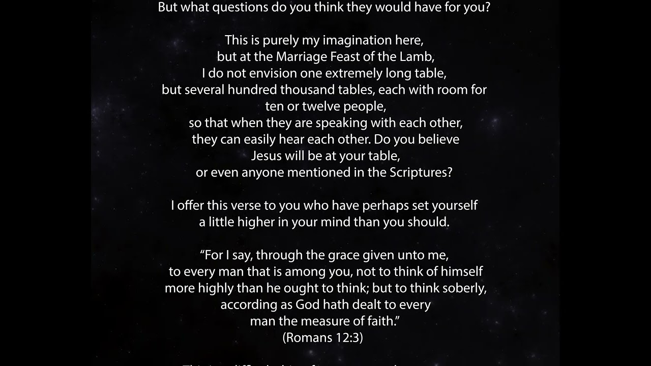 Just You and Jesus