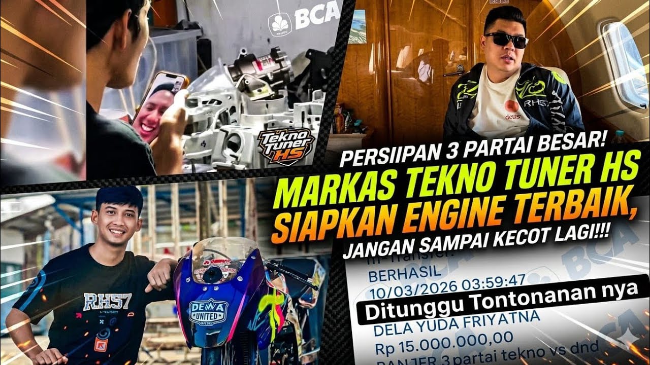 PERSIAPAN 3 PARTAI BESAR! MARKAS TEKNO TUNER HS SIAPKAN ENGINE TERBAIK, JANGAN SAMPAI KECOT LAGI!!!