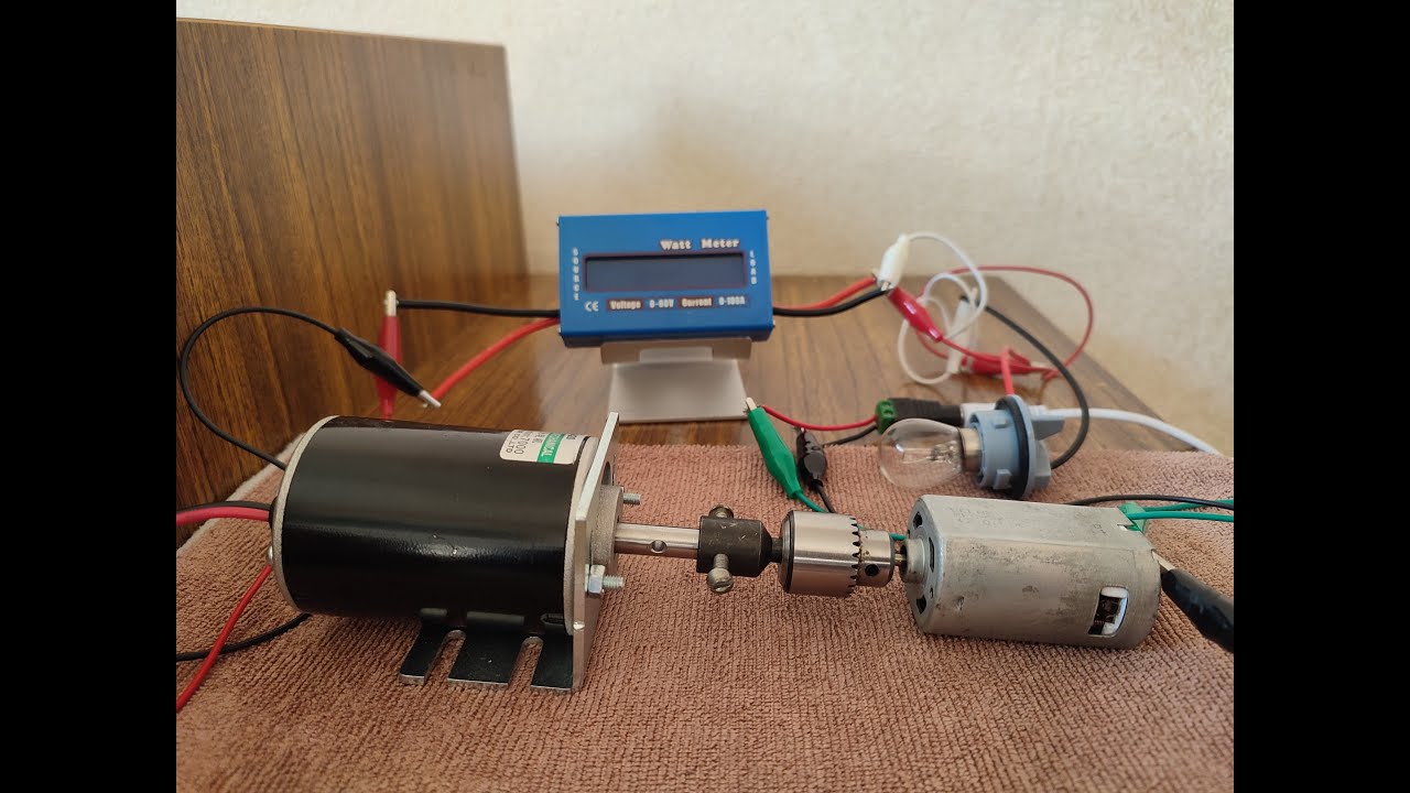 Dc Motor 24V 30W Generator Test