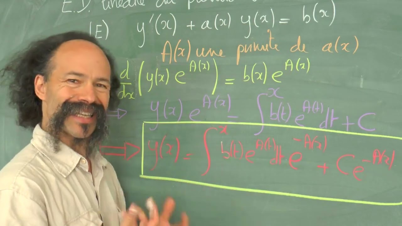 V19 Math de l'ingénieur : équation différentielle linéaires d'ordre 1, variation de la constante
