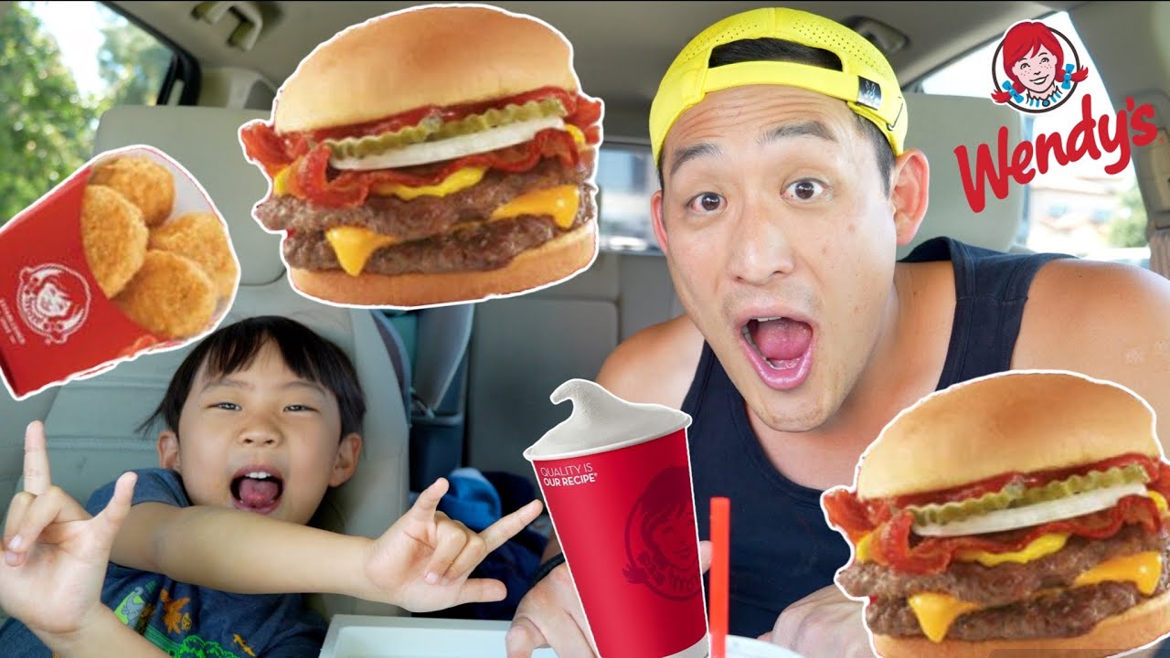 WENDY'S MUKBANG BIGGIE COMBO