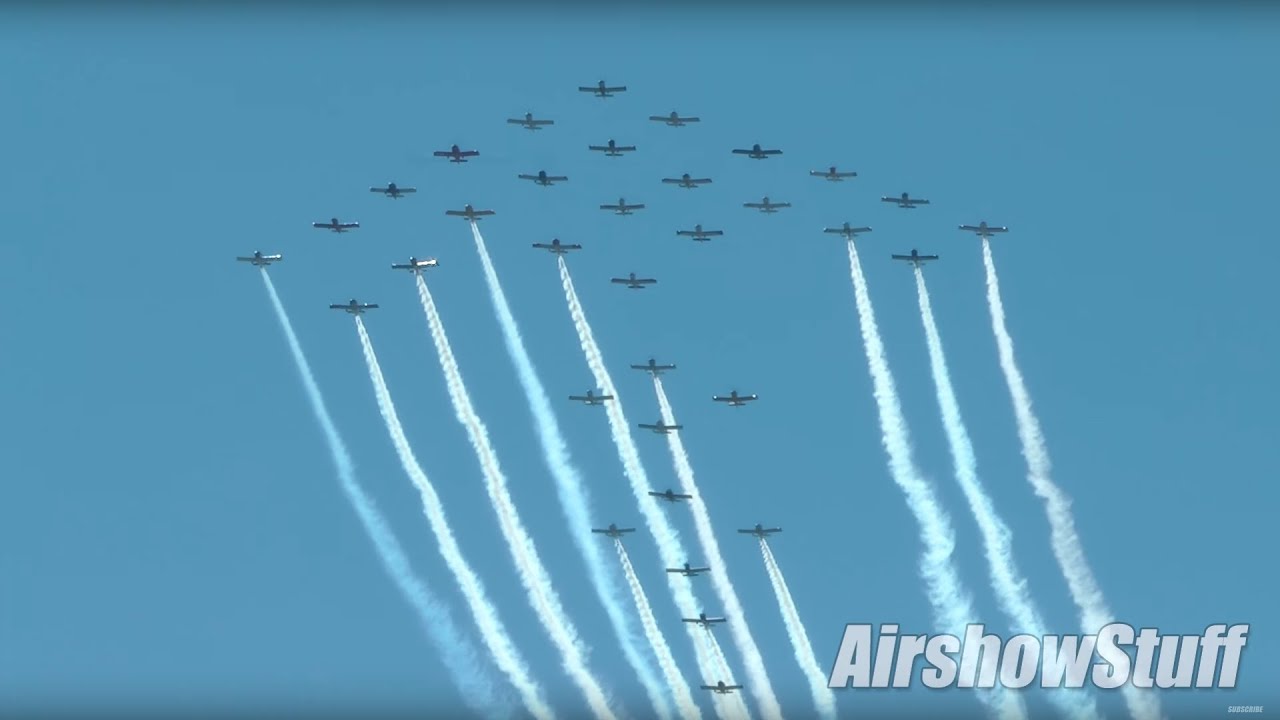 Mass 34-Ship RV Flyovers - EAA AirVenture Oshkosh 2016
