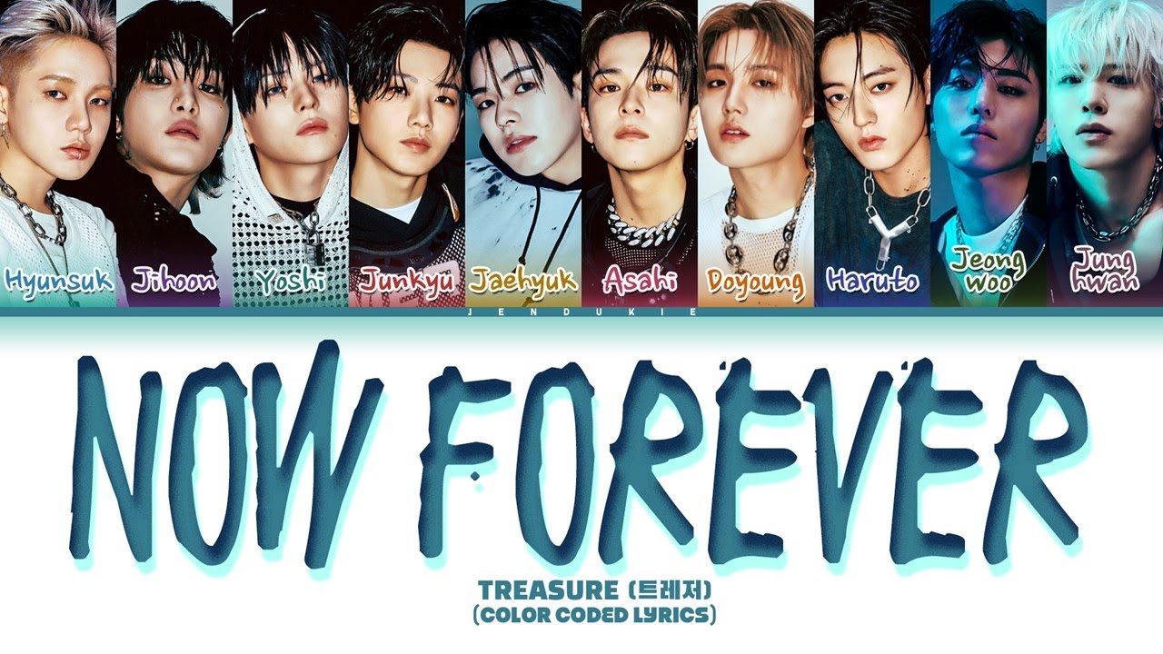 TREASURE (트레저) 'NOW FOREVER' Lyrics (Color Coded Lyrics)