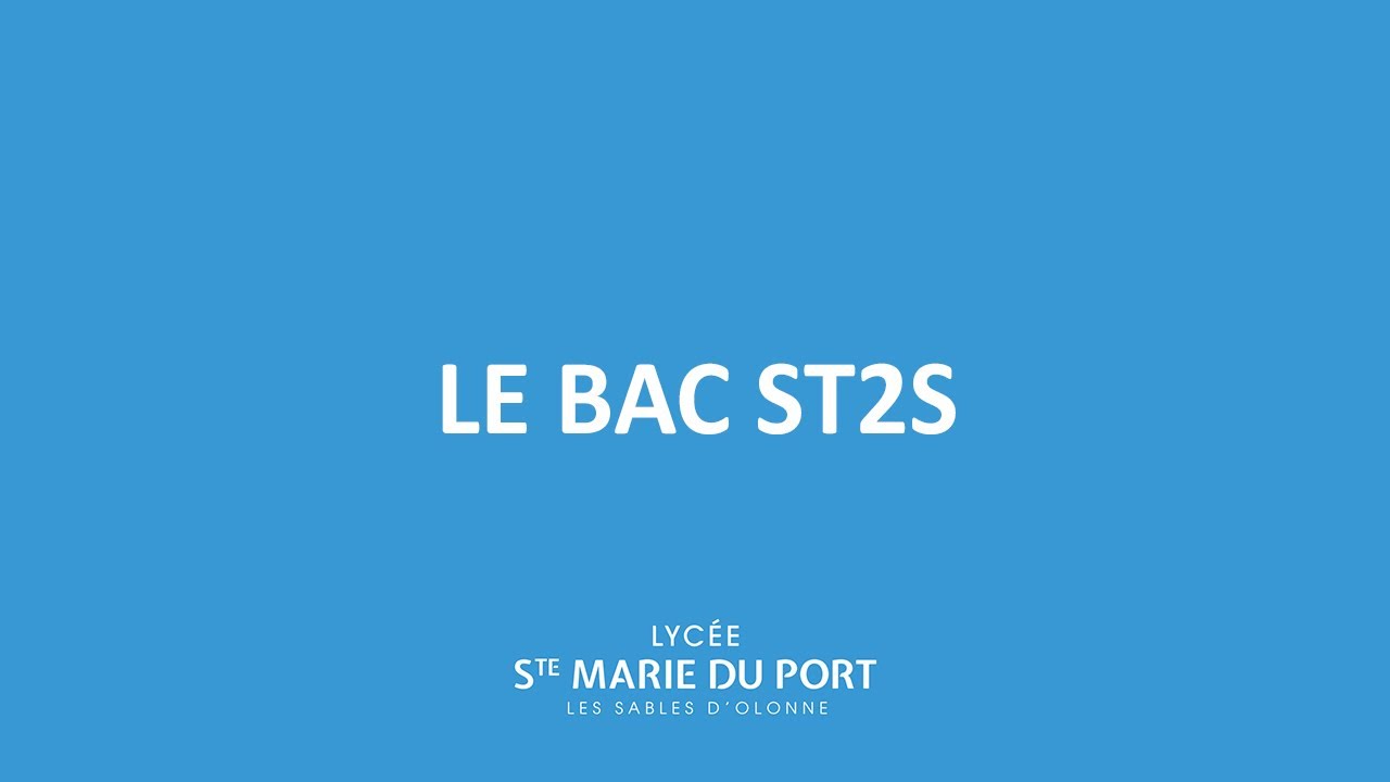 Le Bac ST2S