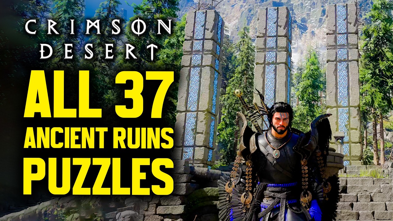 Crimson Desert - All 37 Ancient Ruins Puzzles (Full Walkthrough)