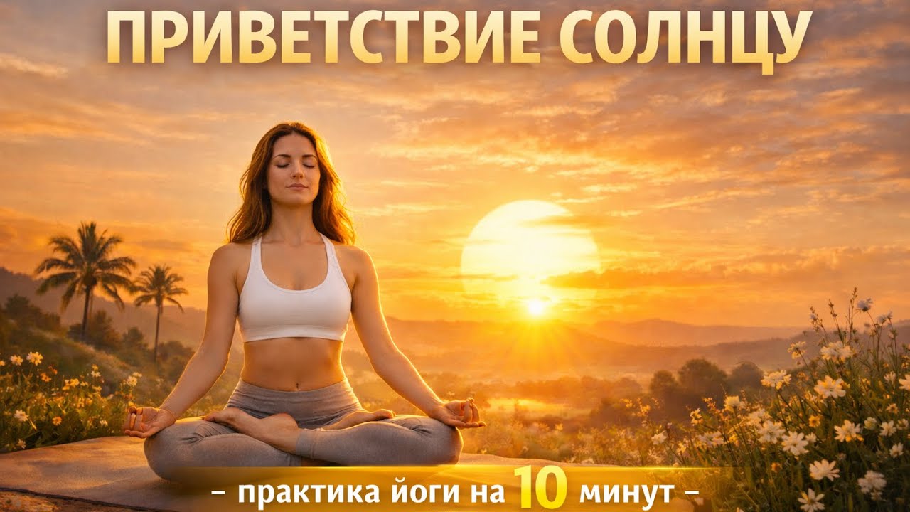 Приветствие солнцу — Surya Namaskar из аштанга йоги: вариант A (5 раз) и вариант B (3 раза)