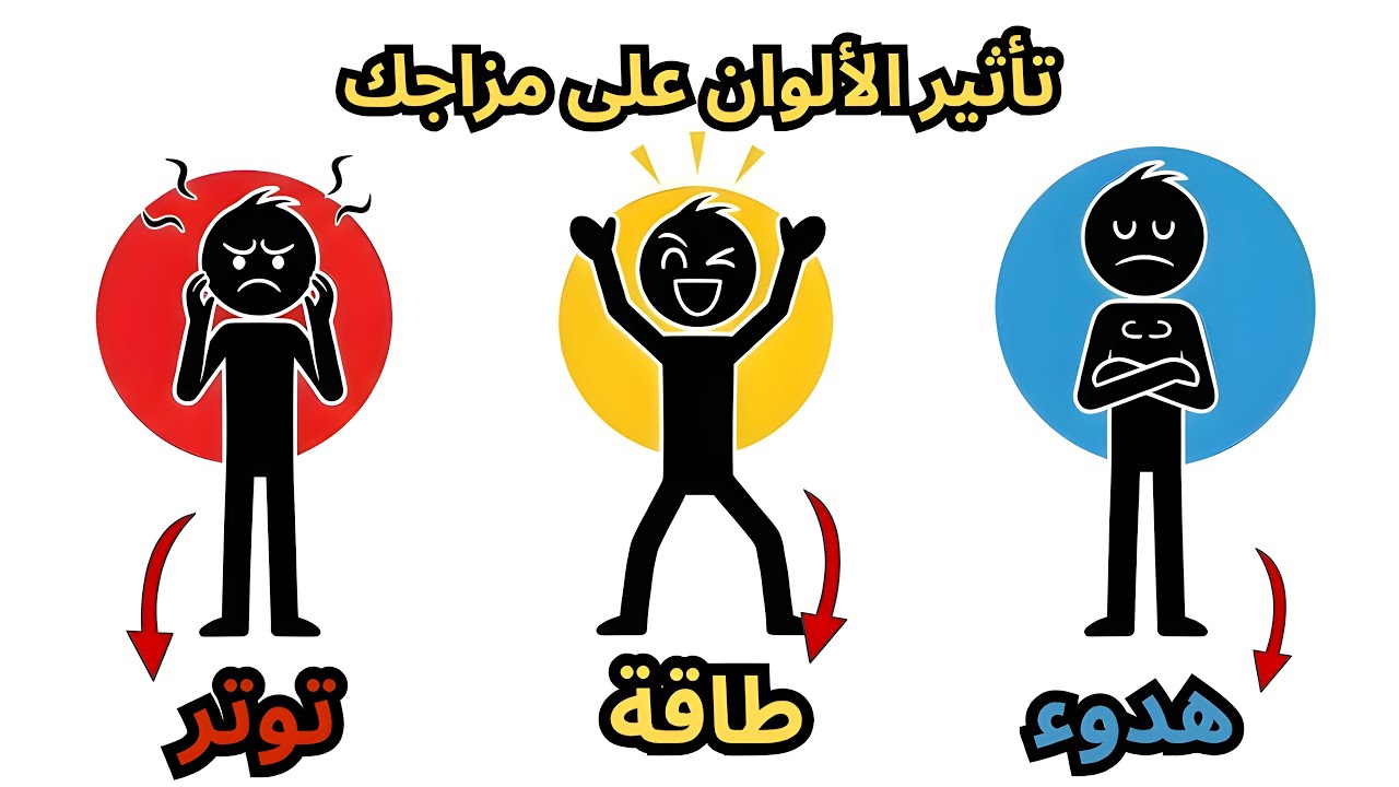 الألوان التي تراها يوميًا تغيّر مزاجك أكثر مما تتخيل😱#شرح#علم_النفس#السلوك_البشري