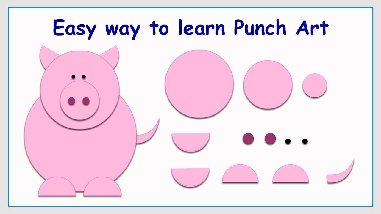 Punch Art Pig | Paper Crafting | Stamping | Card making | Scrap booking