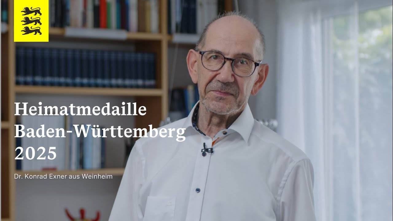 Dr. Konrad Exner | Heimatmedaille Baden-W&uuml;rttemberg 2025