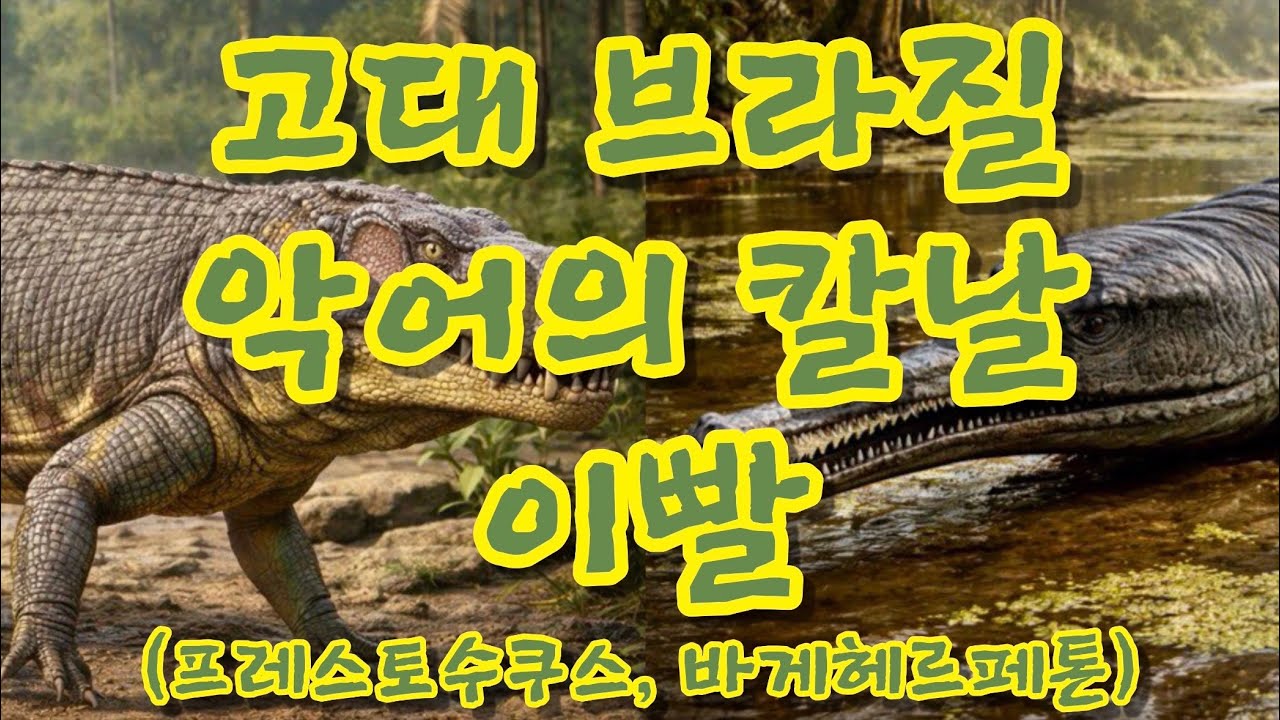 [신청곡-공룡 동요 만들기 챌린지] 고대 브라질 악어의 칼날 이빨 (프레스토수쿠스, 바게헤르페톤)