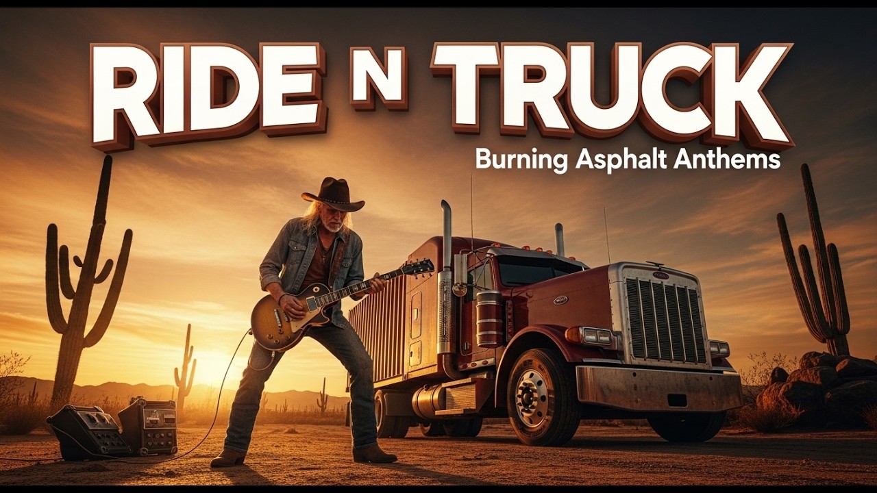 Big Rig Diesel Rock Blast – American Desert Road Trip Music for Night Driving in Arizona