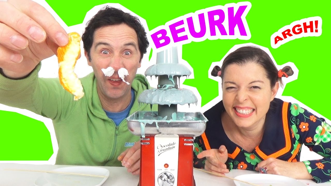 CHOCOLATE FOUNTAIN CHALLENGE extreme en COUPLE - M&eacute;lange de go&ucirc;ts BEURK - D&eacute;mo Jouets