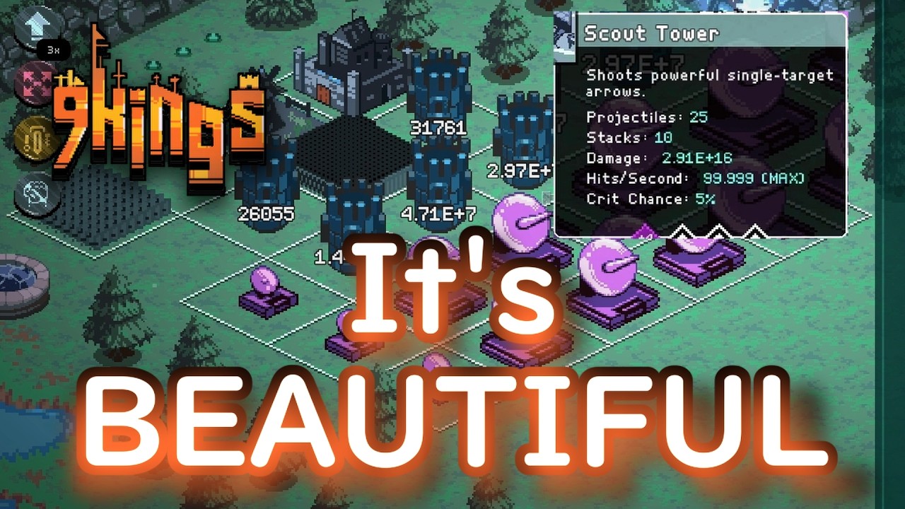 Scout Tower Projects per LEVEL?! (King of Nothing buffs!)