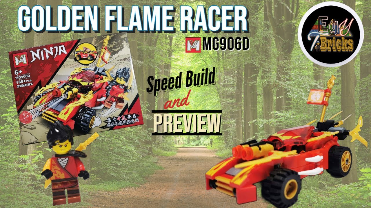 Ninja Golden Flame Racer - MG906D - Not Lego Set