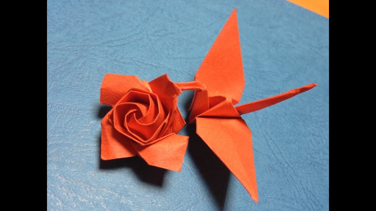 連鶴 鶴と薔薇