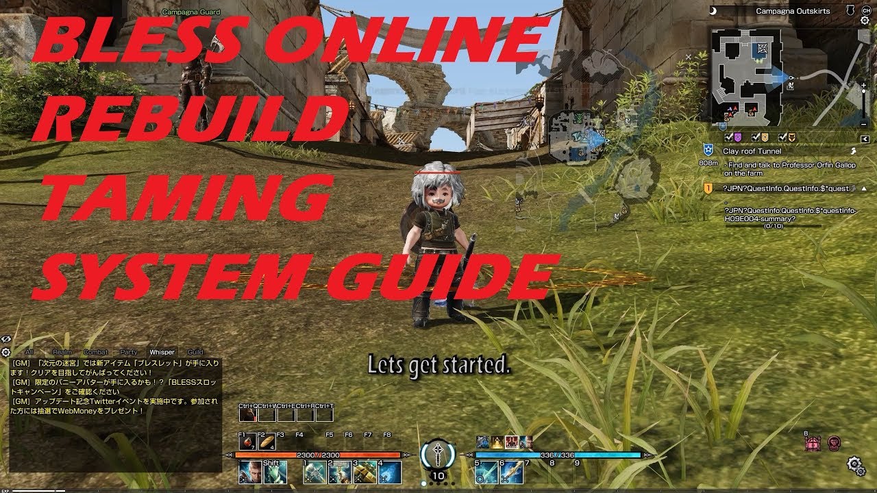 BLESS ONLINE REBUILD -  TAMING SYSTEM AND LEVELING MOUNT GUIDE (Japan server)