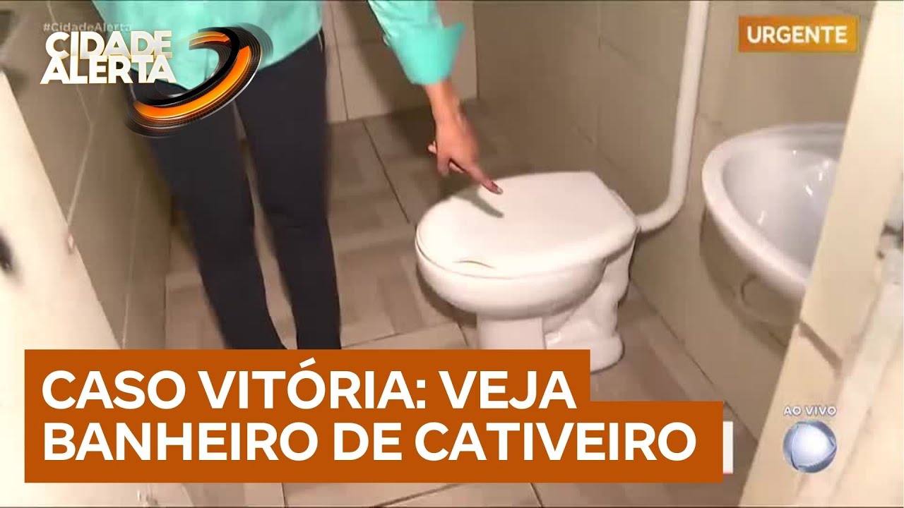 Caso Vitória: veja imagens do banheiro em que polícia encontrou vestígios de sangue
