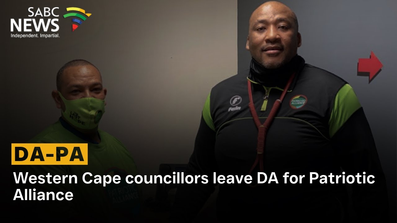Western Cape councillors leave DA for Patriotic Alliance