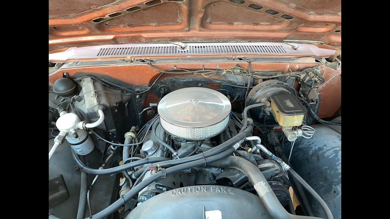 1983 Chevy K-10 350 small block oil change