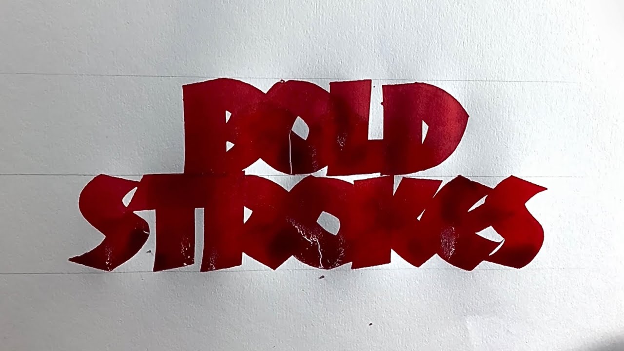 Neuland Calligraphy using Coit pen | Bold Strokes