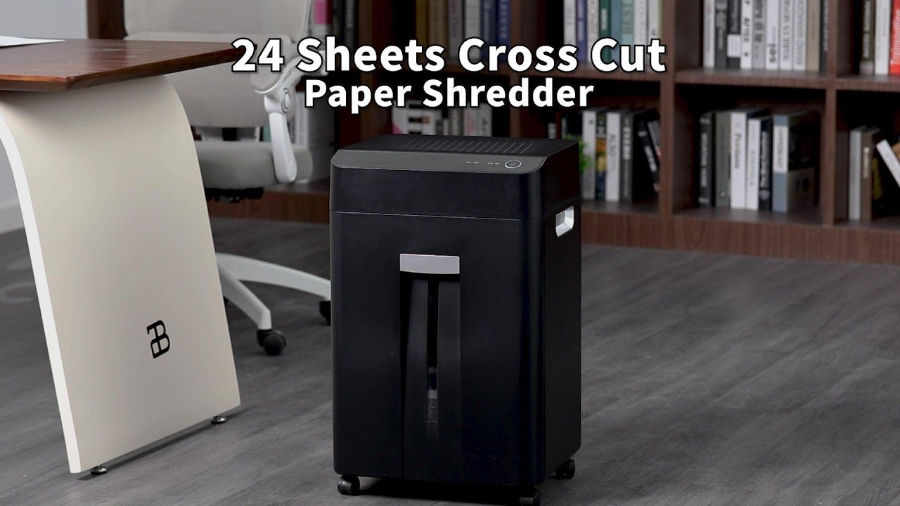 24 Sheets Cross Cut Paper Shredder