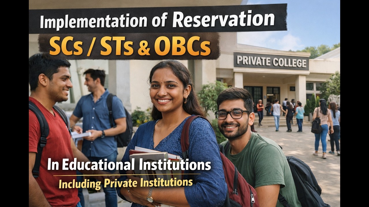 Explainer #2 | निजी शिक्षण संस्थानों में अनुसूचित जाति अनुसूचित जनजाति और अन्य पिछड़ा वर्ग का आरक्षण