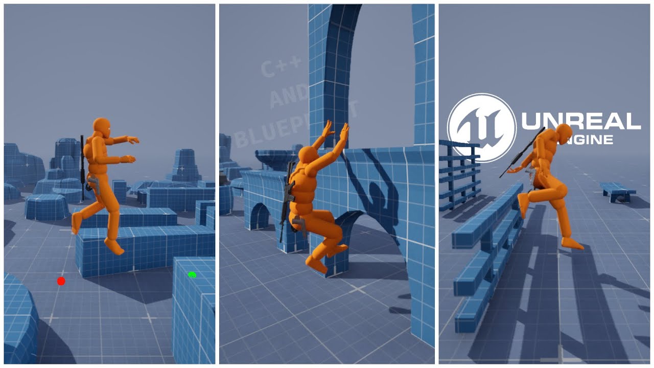 UE5.4 - Full Traversal & Parkour System v1.0 (Works With Movable Objects) | Download