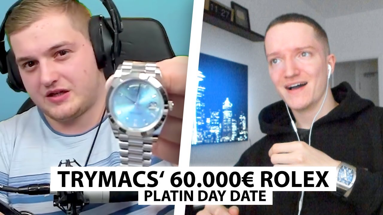 Justin reagiert auf Platin Rolex von Trymacs.. | Reaktion