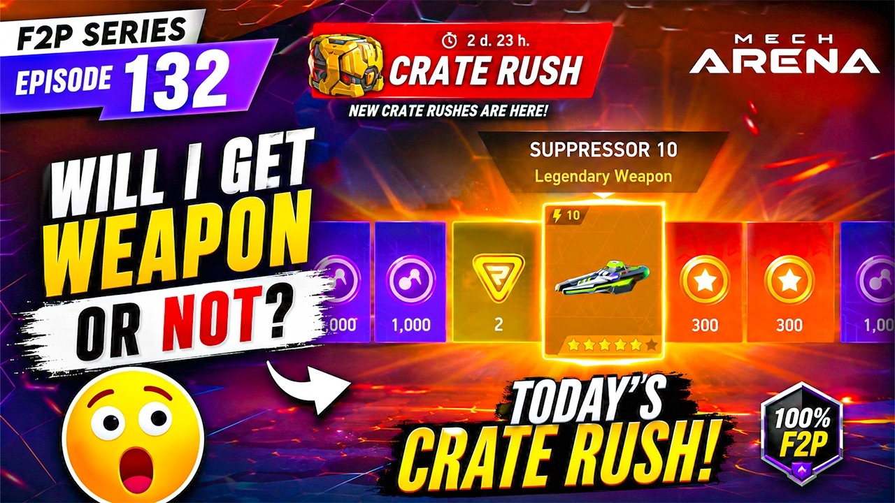 I Tried My Luck on Both New Crate Rushes! 🔥 || Mech Arena PC Gameplay