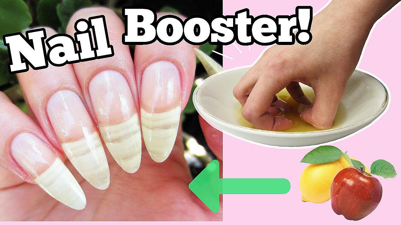 DIY Nail Soak For LONGER Stronger Nails! Apple Cider Vinegar and Lemon Nail Soak