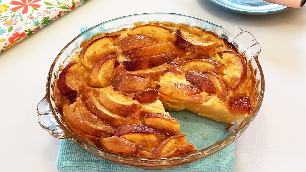 Clafoutis aux pêches recette facile et rapide