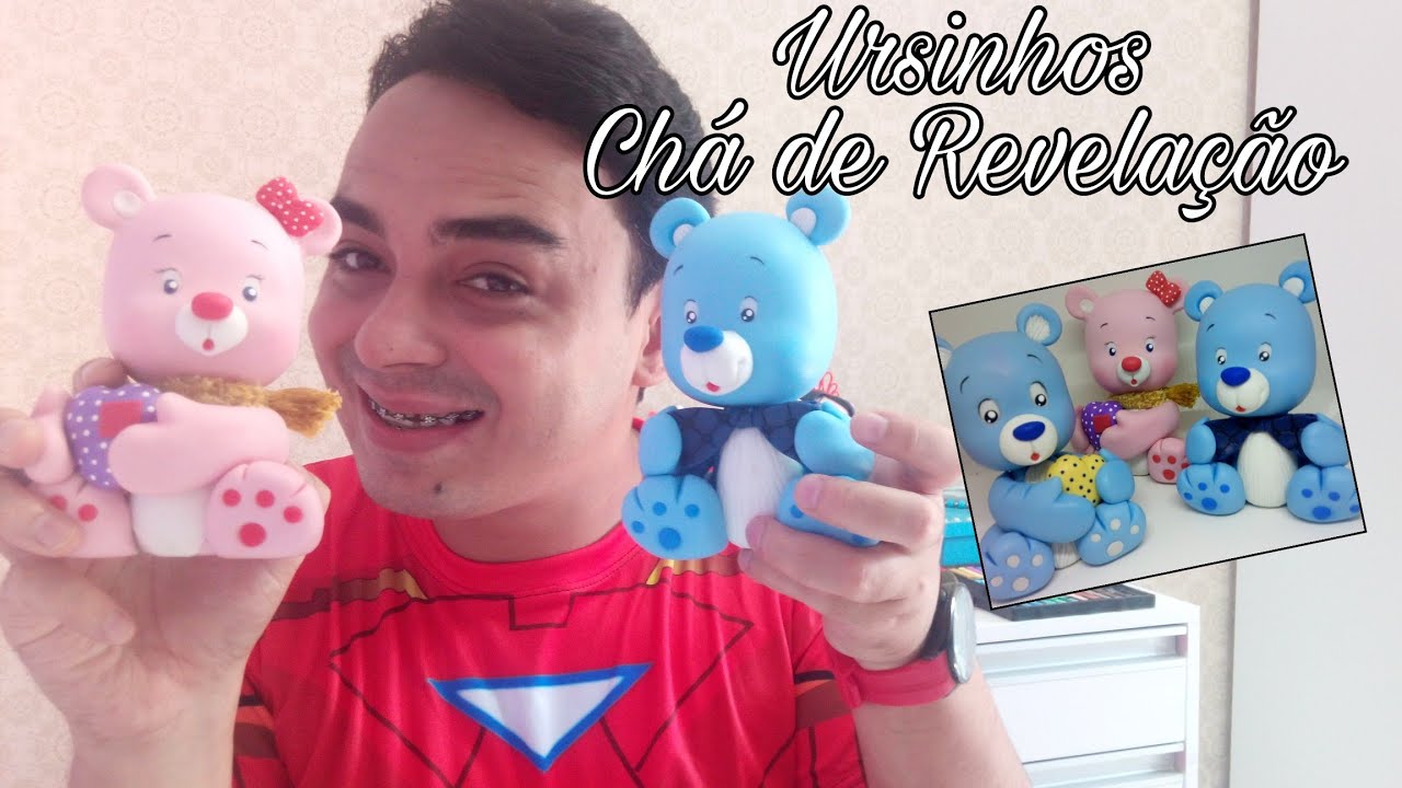 DIY - Ursinhos Chá Revelação - Especial 8k