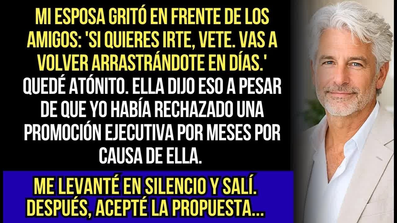 Mi Esposa Dijo Que Volvería Arrastrándome En Dos Días, Mi Salida Tranquila Acabó Con Su Confianza...