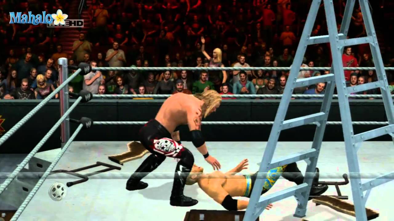 Smackdown Vs Raw 2011 - Road To Wrestlemania - Christian Tables Ladders and Chairs 2