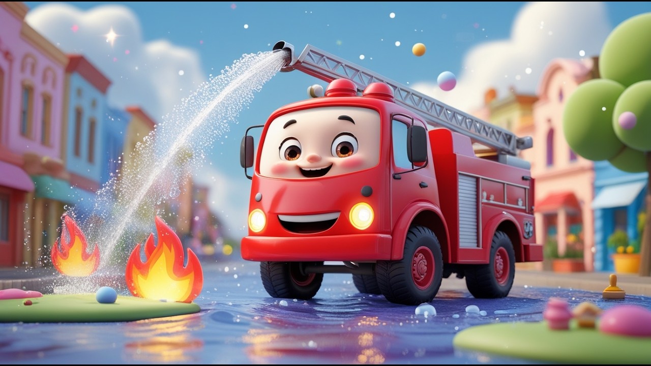 The Brave Fire Truck Ride 🚒🔥 | Learn Community Helpers & Safety for Kids | Fun Preschool Learning