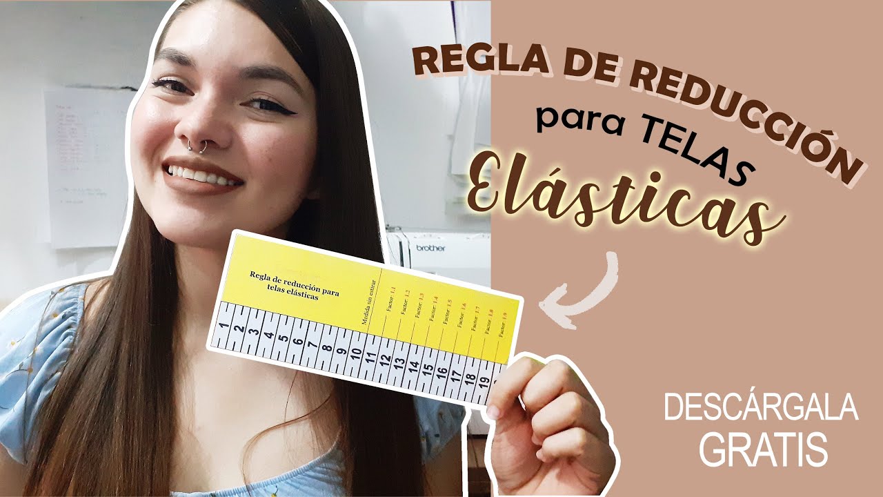 REDUCCIÓN de medidas para TELAS ELÁSTICAS o de PUNTO 📏 [REGLA GRATIS]