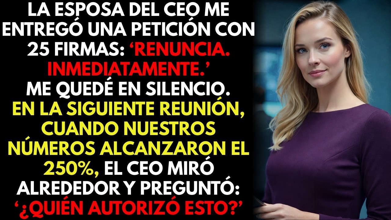 La arrogante esposa del CEO firmó para despedirme… hasta que el presidente descubrió la verdad