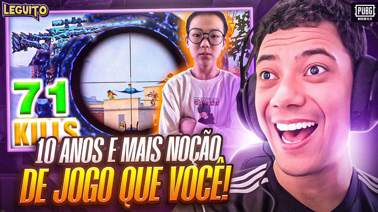 CRIANÇA DE 10 ANOS COM MAIS NOÇÃO DE JOGO DO QUE OS ADULTOS KKKKKKK - PUBG MOBILE REACTION UNICO